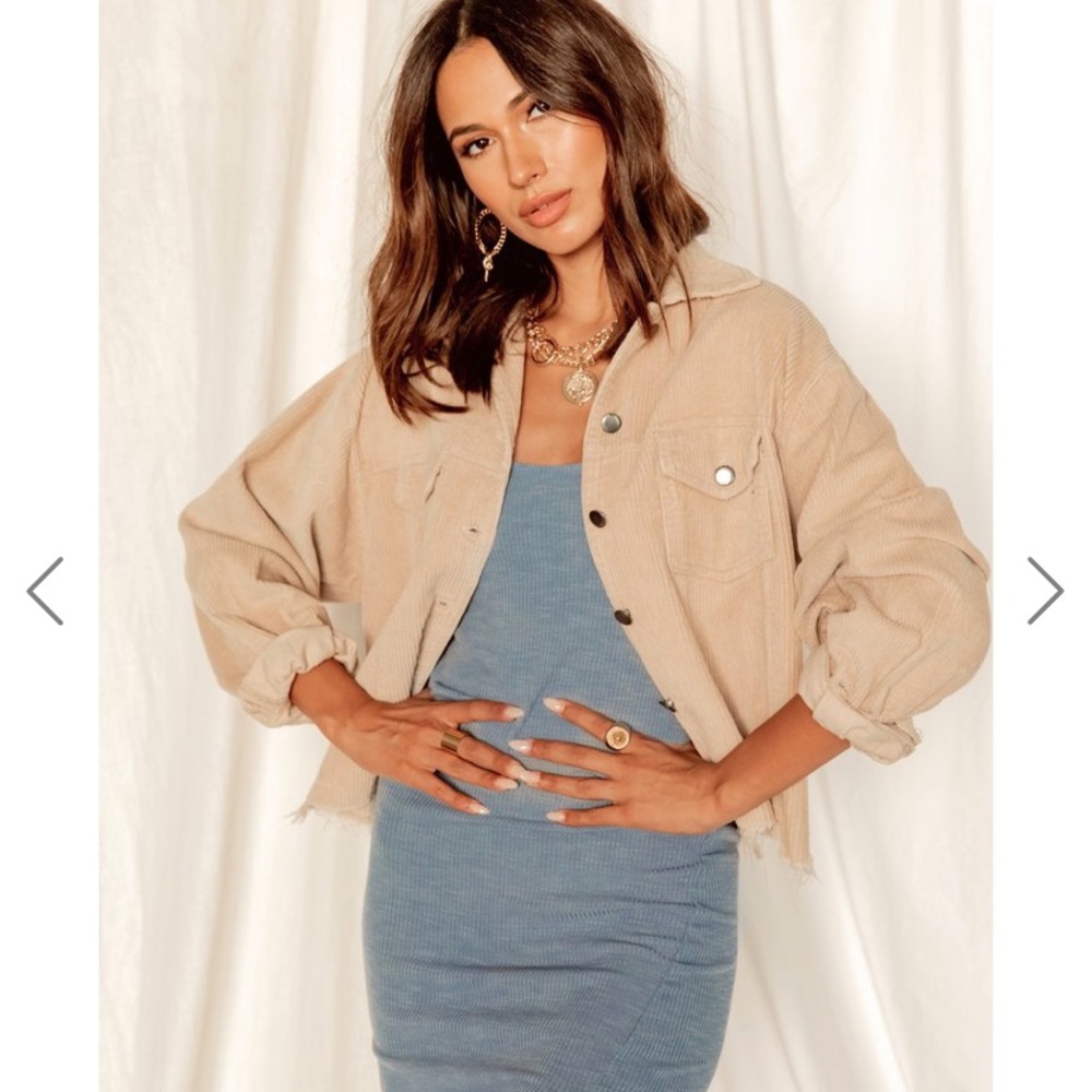 12th Tribe Tan Corduroy Jacket